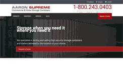 Desktop Screenshot of aaronsupreme.com