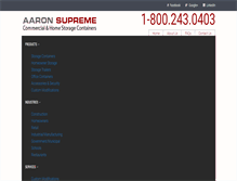 Tablet Screenshot of aaronsupreme.com